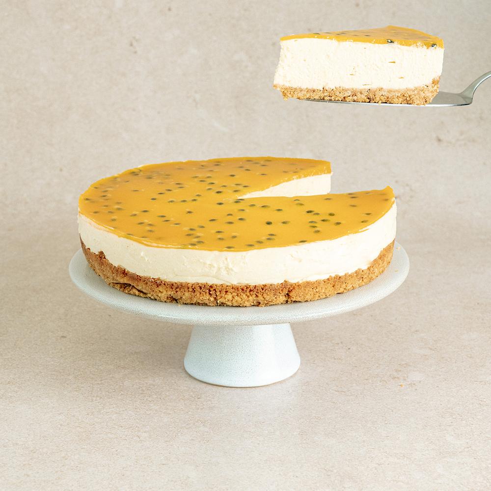 Cheesecake met passievrucht