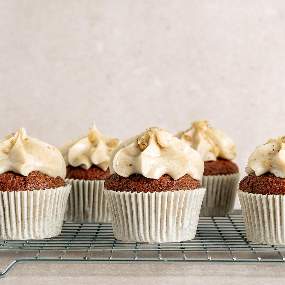 Worteltaart cupcake
