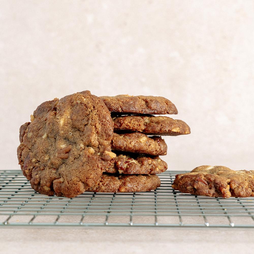 White chocolate pecan cookie
